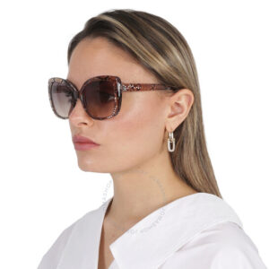 Guess Factory Brown Gradient Butterfly Ladies Sunglasses Item No. GF0383 45F 57
